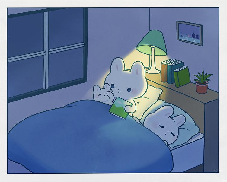 兔兔可爱插画,ayu日语