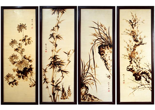 烙画作品大全集,烙画精品100幅