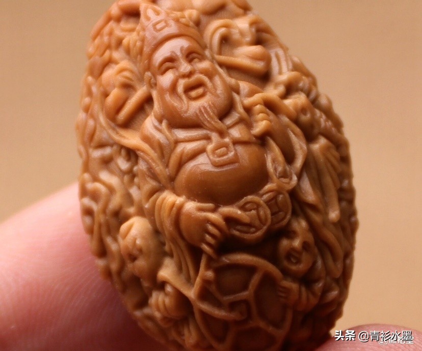 橄榄核适合初学者的核雕图案,橄榄核雕价值