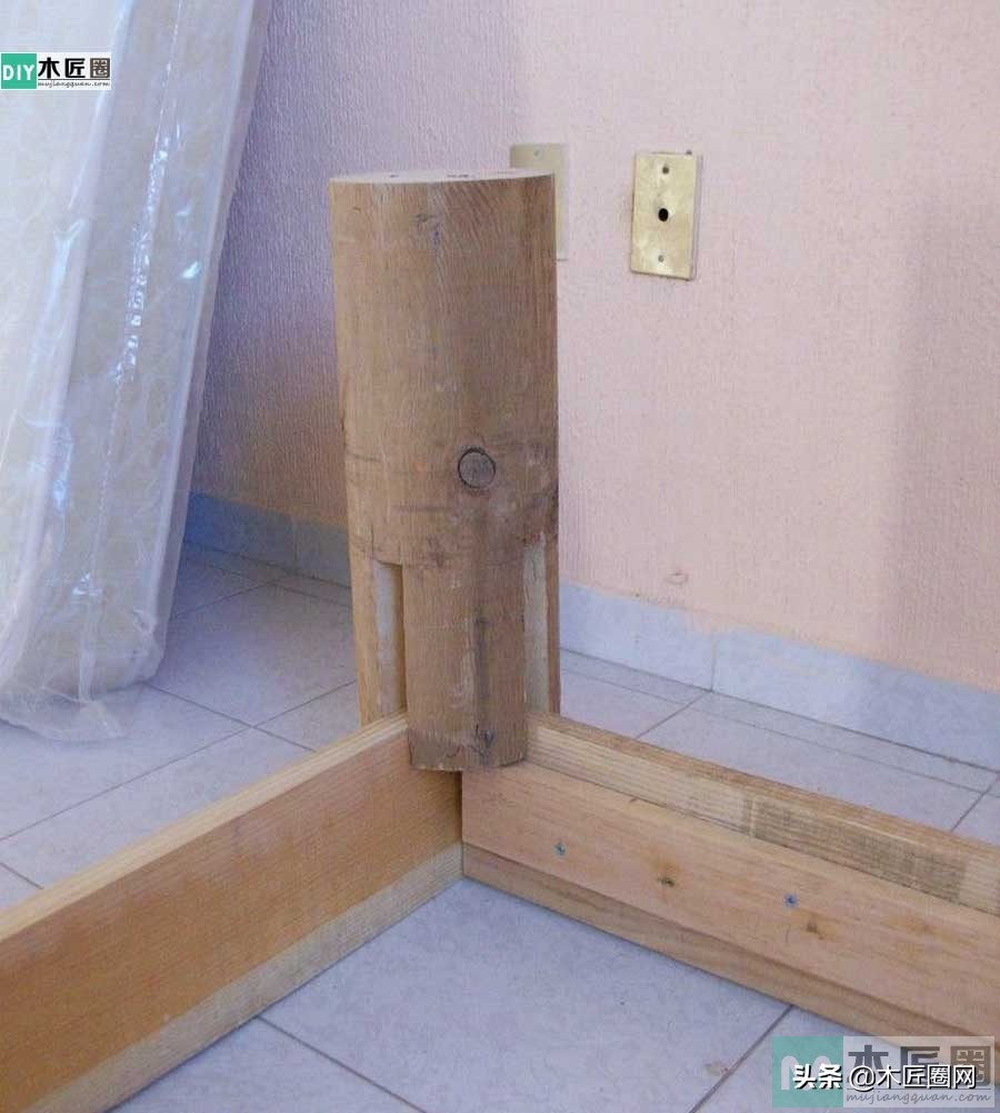 实木木床制作全过程,木工制作北欧实木床制作全过程