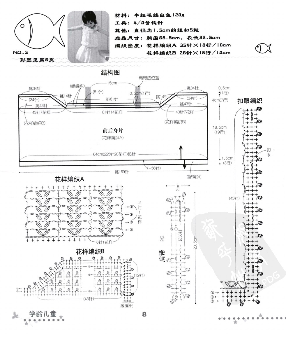 斗篷式披肩毛衣编织图解教程,超漂亮的宝宝毛衣编织详细教程