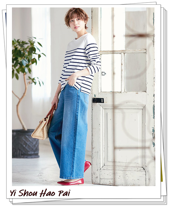 横条纹长款上衣怎么搭,横条纹长袖上衣外搭