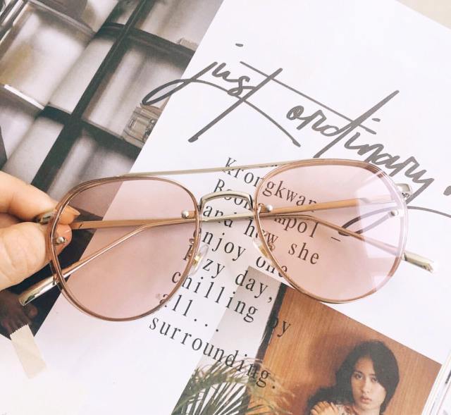 凹造型墨镜女小框高级感太阳镜,韩版时尚凹造型太阳镜