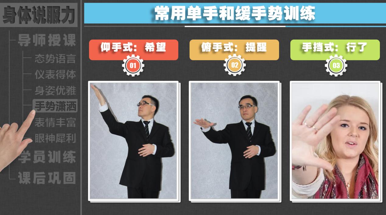 演讲要做的手势,要想讲话管用必须自己有实力