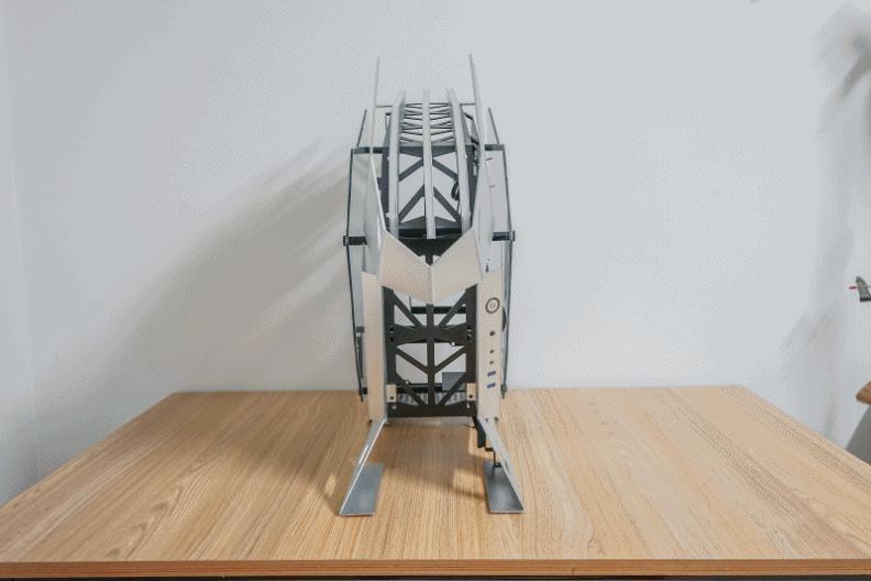 科技以灯为本，3600X+B450+BMR-24水冷+大水牛铁血战士机箱装机秀