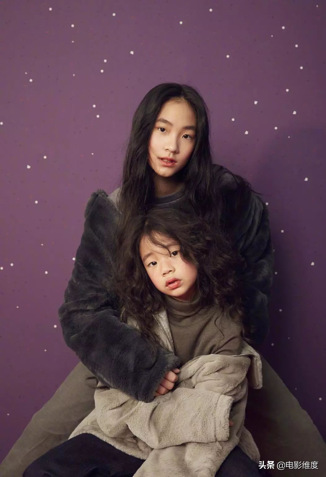 小s二女儿和爸爸同框,小s女儿同框