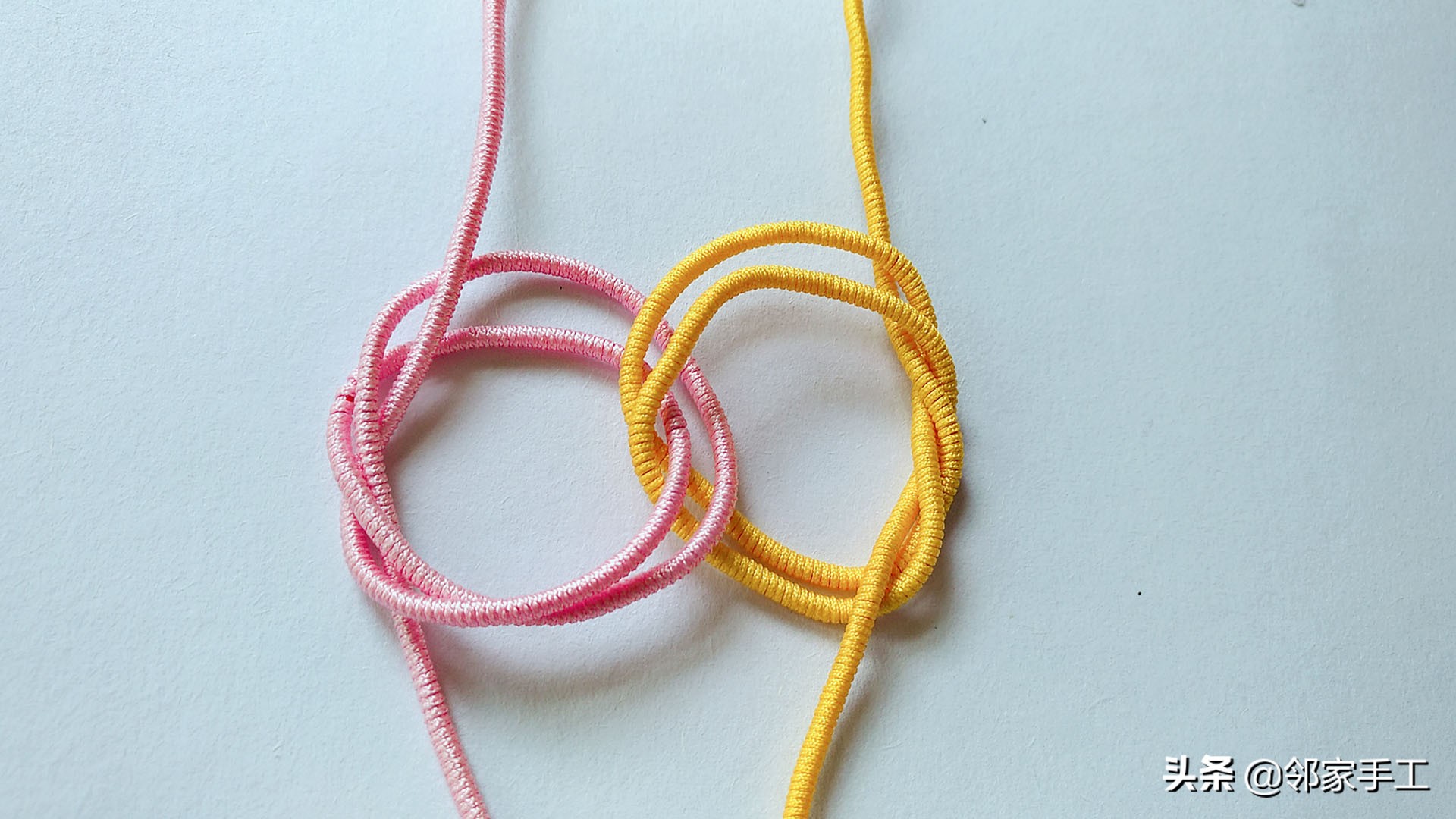 同心结曼陀罗结编法教程慢动作,曼陀罗同心结手绳半成品