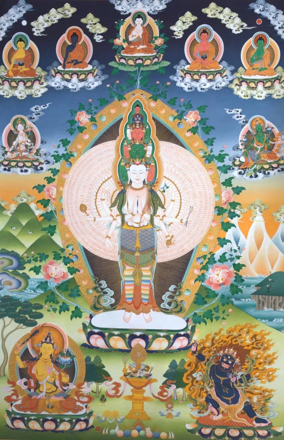 尼泊尔手绘唐卡和西藏唐卡区别,尼泊尔唐卡和藏区唐卡的价格