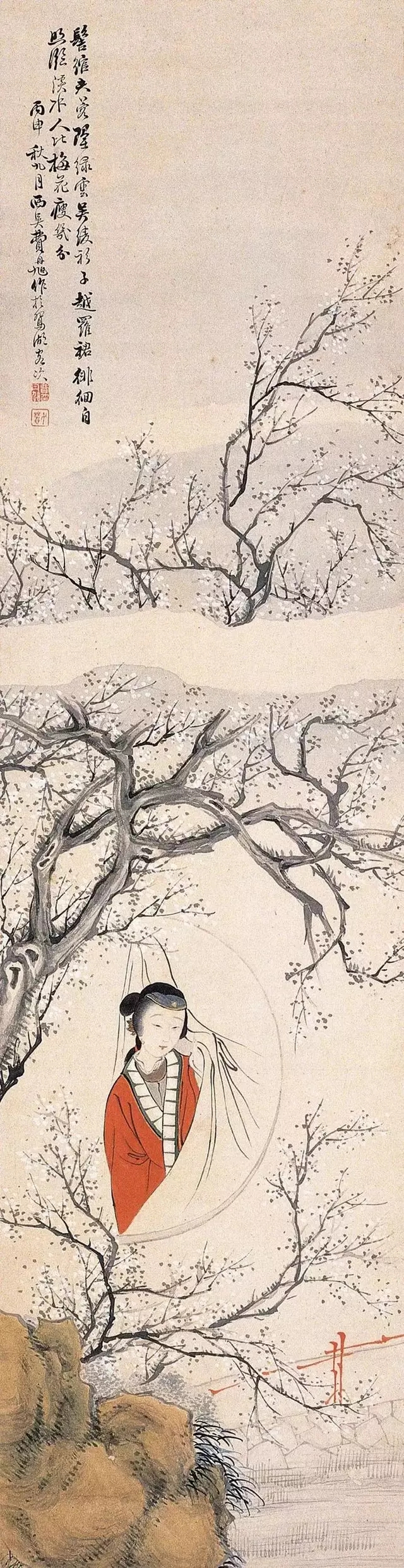 清代名家费丹旭笔下仕女图,费丹旭仕女画高清