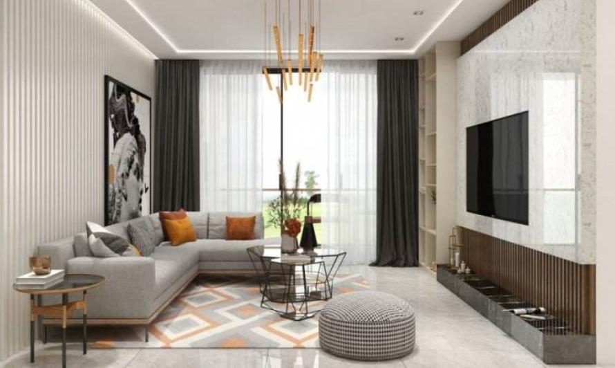 客厅沙发不能靠墙怎么装修新中式,沙发不靠墙的客厅改造