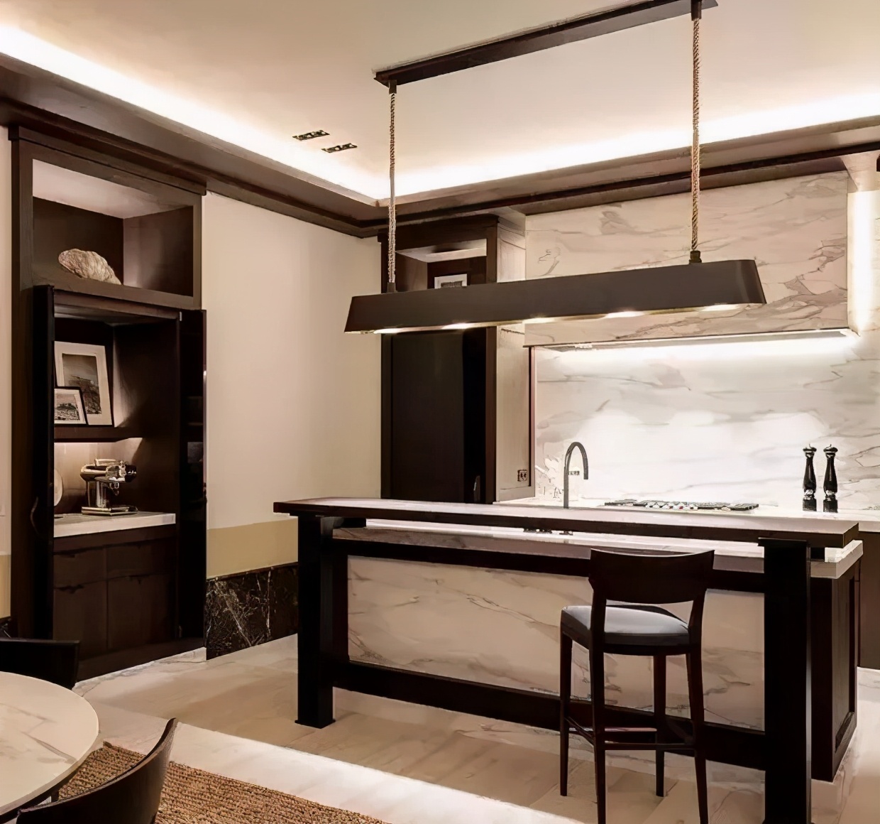 橱柜台面用大理石好还是石英石好,橱柜大理石台面宽度标准