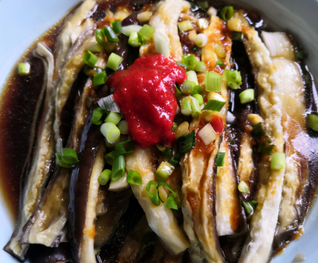 蒸茄子不用热油怎么做,蒸茄子不要肉的做法