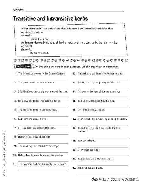 及物动词和不及物的区别,什么叫及物动词和不及物动词