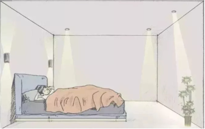 轻奢客厅无主灯灯具搭配效果,无主灯和吊灯搭配效果