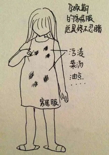 孕妈手绘图,孕妇正在孕吐怎么画简单漂亮