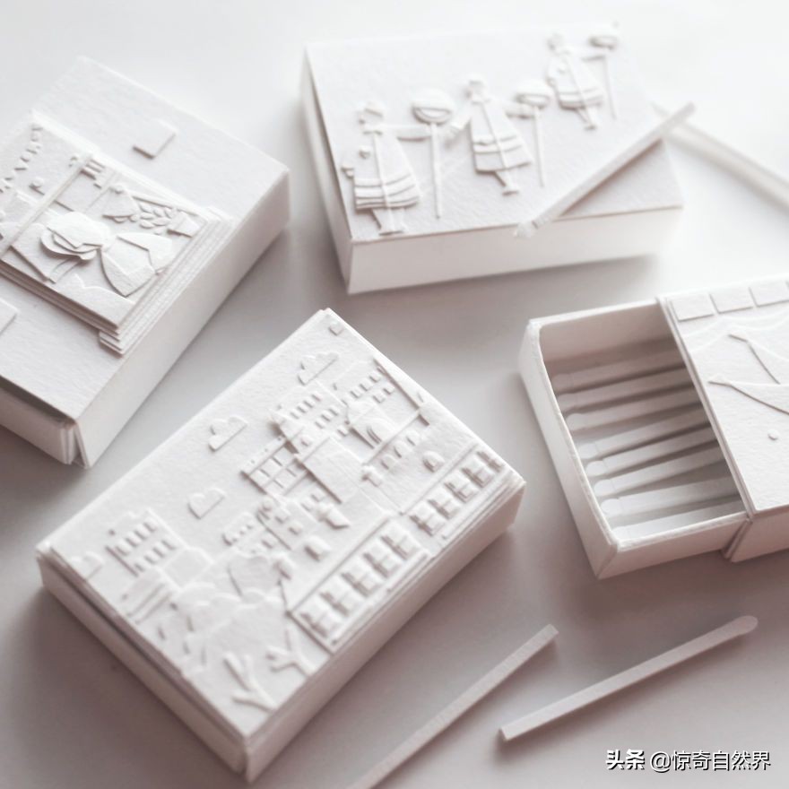 用超长的纸做艺术品超简单,纸制彩色艺术品