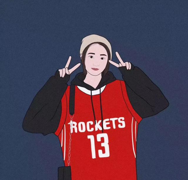 卡通篮球情侣头像,篮球运动员卡通头像