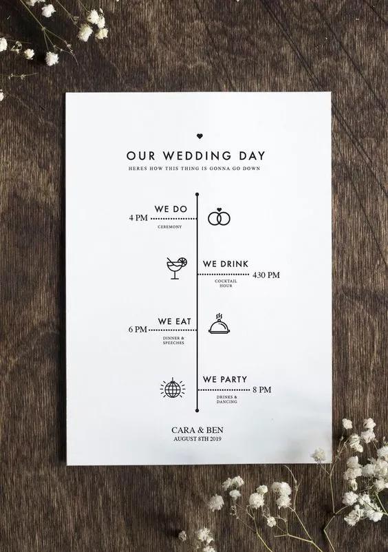 低调订婚宴布置摆件全套,别出心裁婚礼请柬