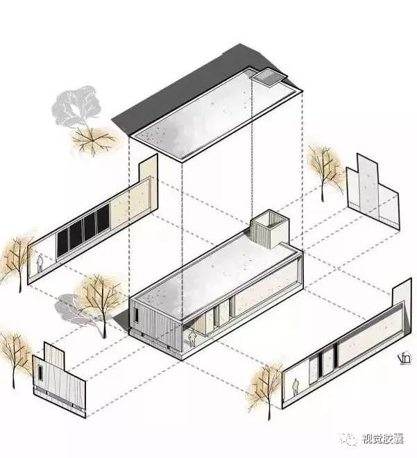 领导求你用插画风画建筑！因为他也想早点下班！附插画效果图素材