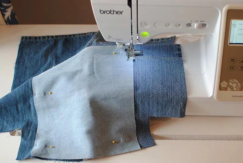 旧的牛仔裤能做什么收纳,旧牛仔裤不要扔改一个包包