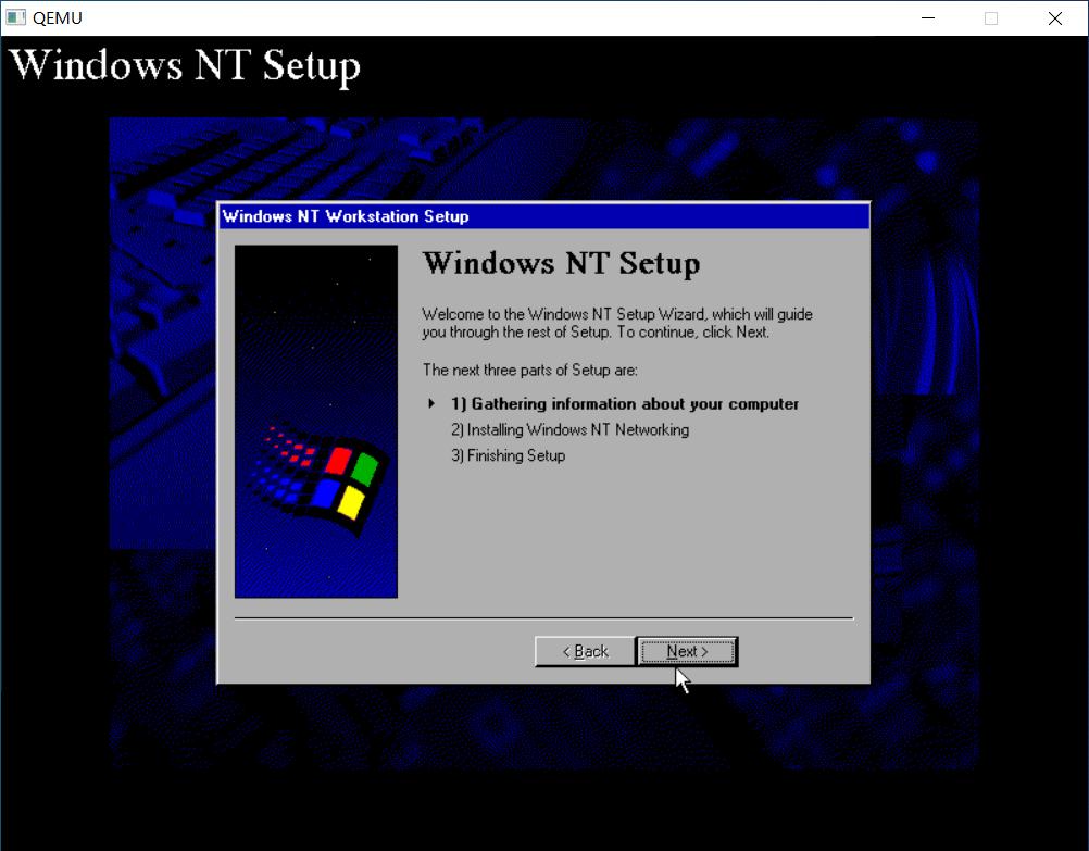 QEMU安装WINDOWSNT4.0MIPS版本