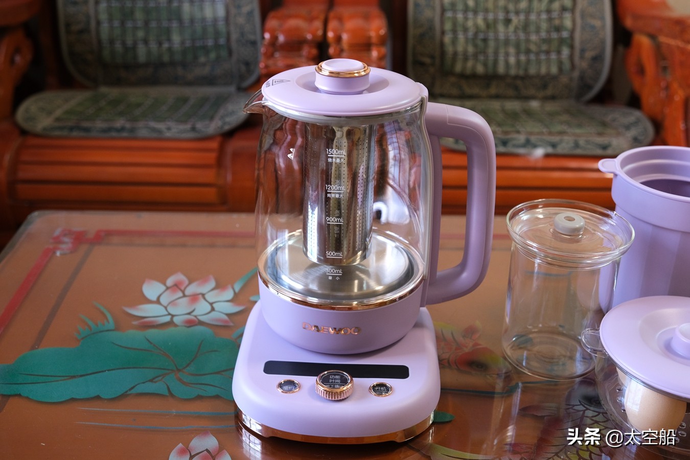 大宇daewoo1.8l多功能恒温养生壶,大宇养生壶12个功能图解
