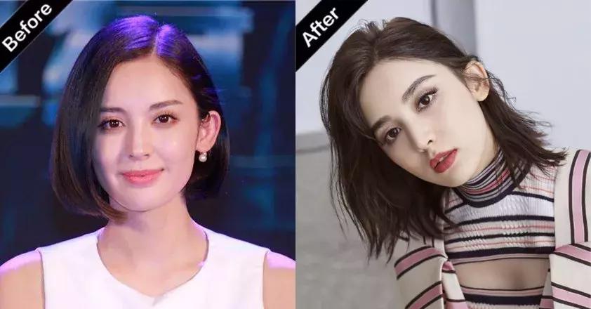 内扣怎么卷短发,一边内扣一边外翘短发