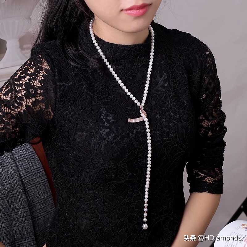 今年最火的毛衣链珍珠,2023最新款珍珠毛衣链
