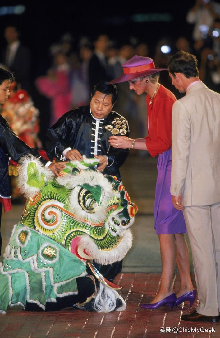 戴安娜王妃访问香港,戴安娜王妃访港照片