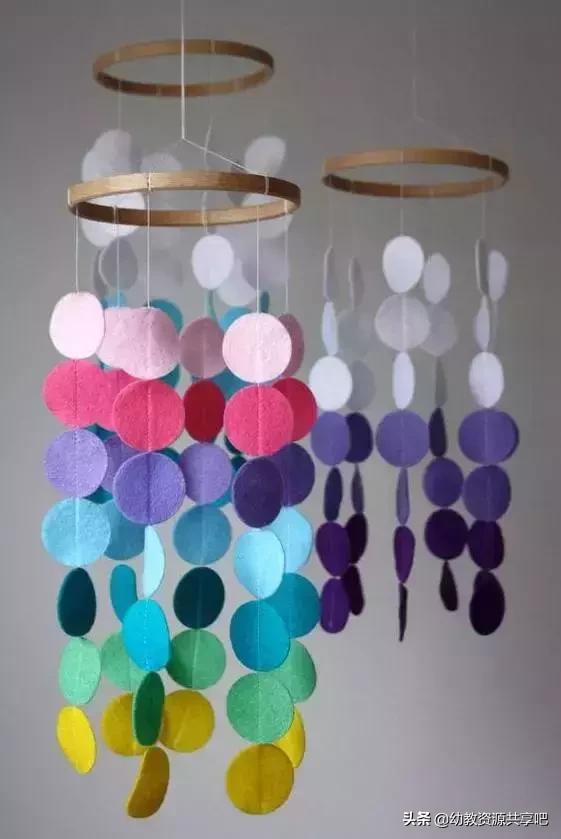幼儿园环创教室吊饰简单又好看,幼儿园吊饰筷子纸杯环创简单好看