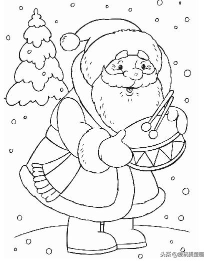 圣诞节简笔画大全图片步骤,彩色圣诞节简笔画图片大全