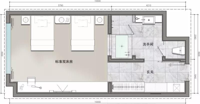 主题酒店30个房间怎么设计好,酒店标间和套房房间设计方案