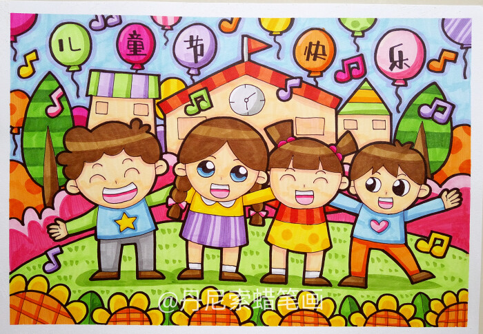 8-12岁儿童绘画范画,简单又好画的儿童画大全