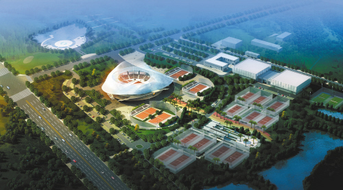 天骄羽毛球场,天骄体育网球场红土