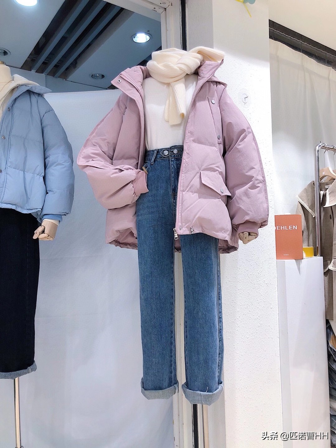 冬季穿搭韩系羽绒服短款,时尚洋气百搭减龄保暖棉服