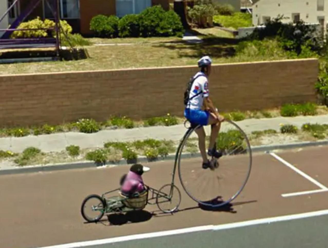 谷歌地图发现绿色面具男,谷歌地图拍到奇怪照片