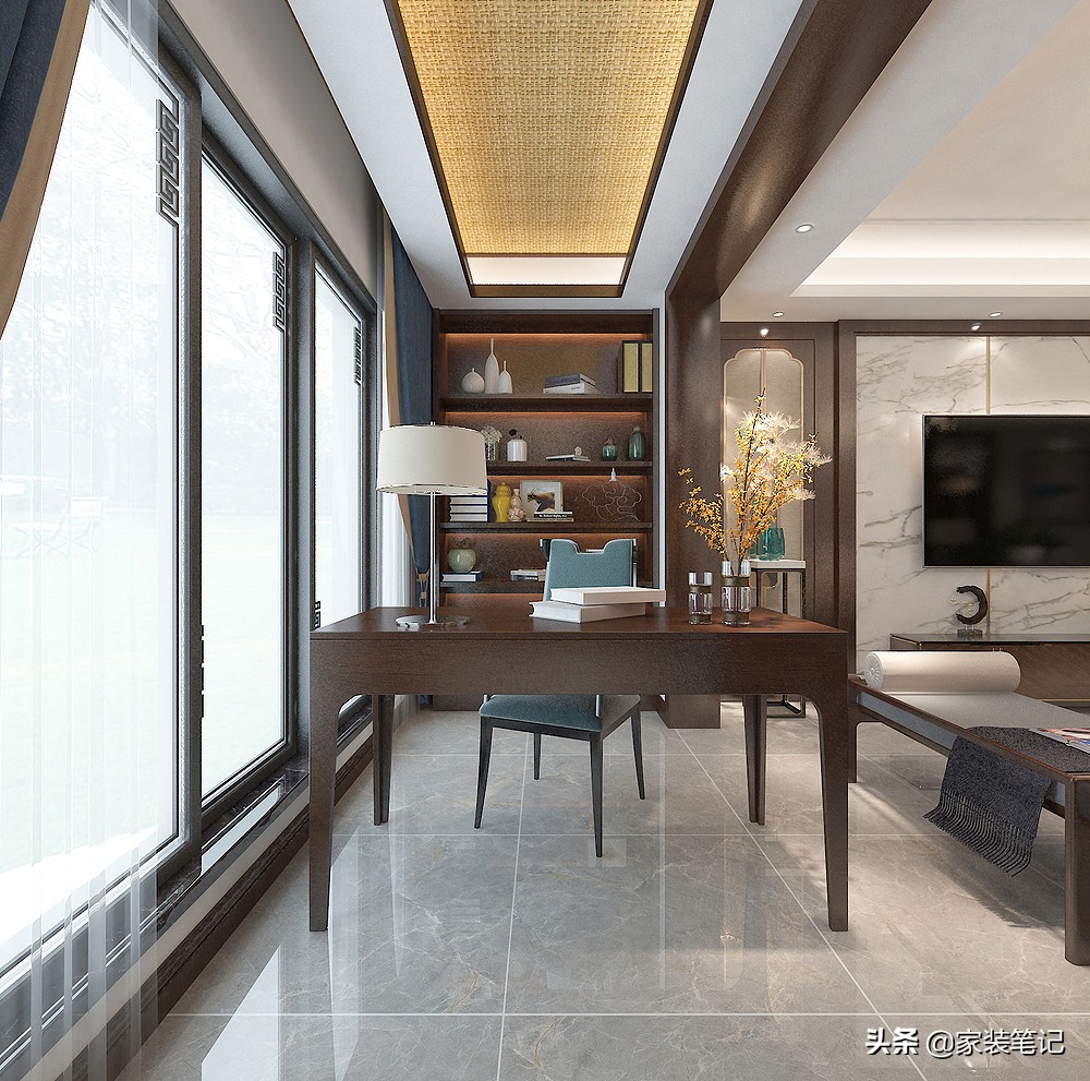 130平四房两厅两卫中式装修效果图,120平米小户型纯中式装修古典奢华