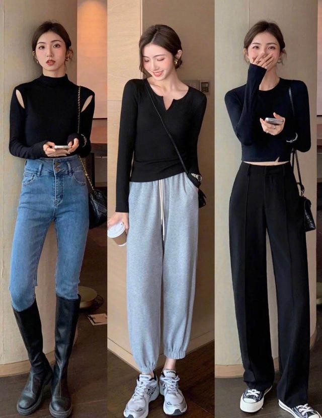 打底衫穿搭出不一样的美感,打底衫这样搭显高级尤其第三种