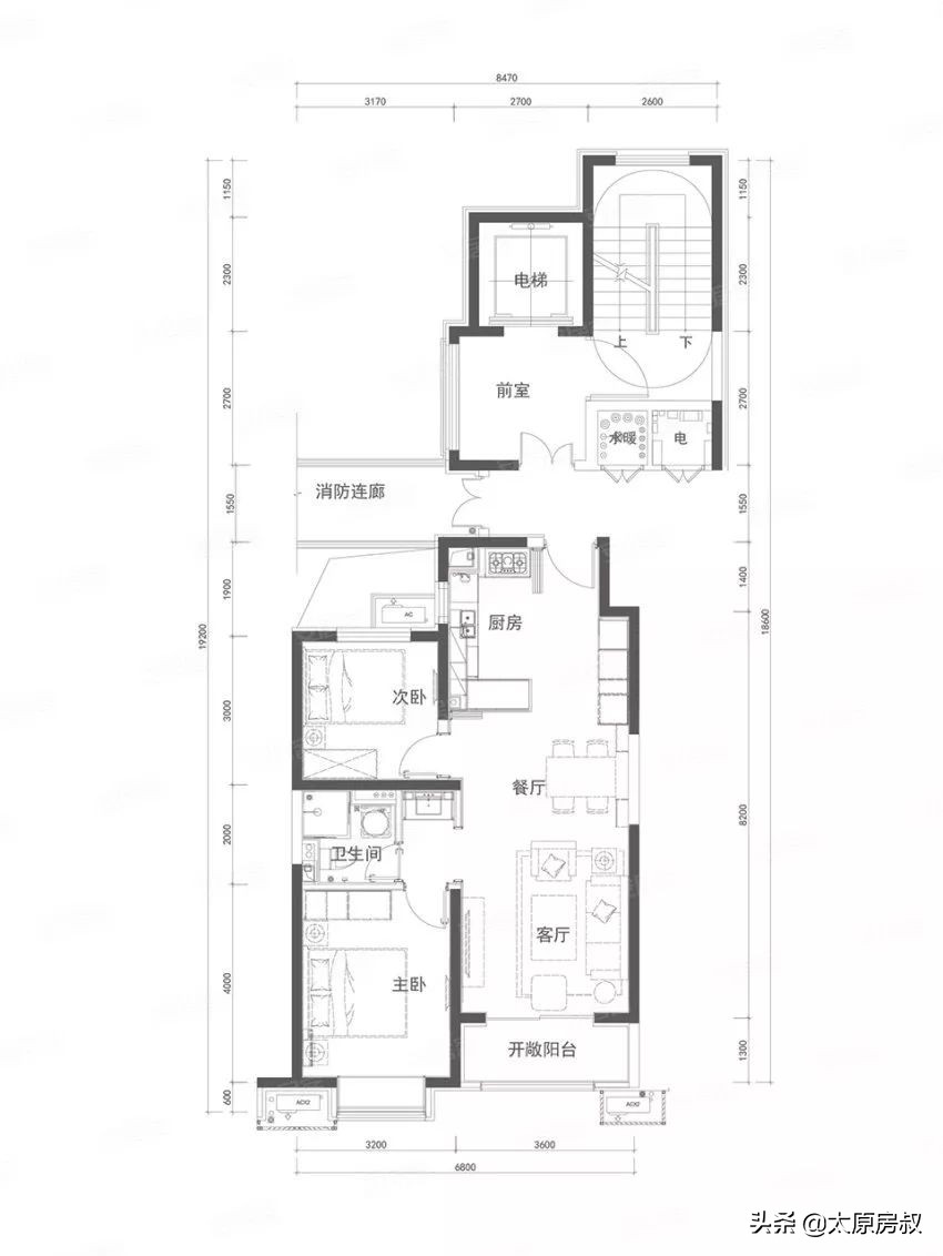 南中环万科蓝湾传奇一层带院子,太原南中环万科蓝湾传奇