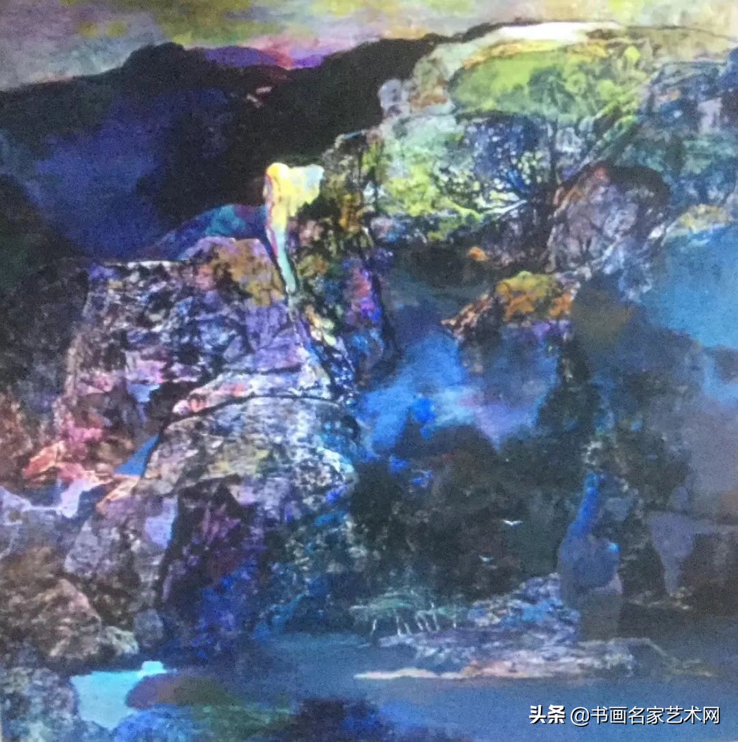 杨兴雅意向山水油画作品欣赏,艺术中国杨建宏绘画作品鉴赏