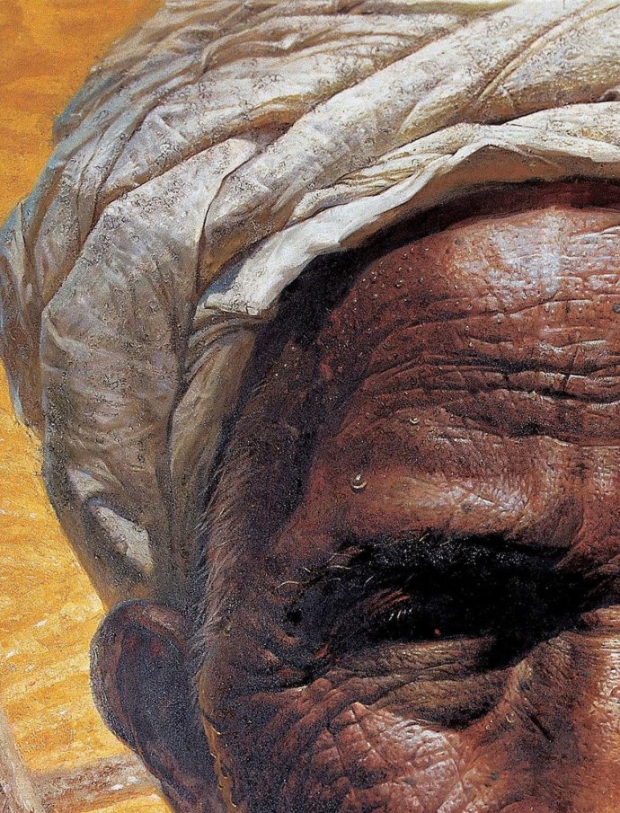 罗中立的春蚕,罗中立三幅春蚕高清图