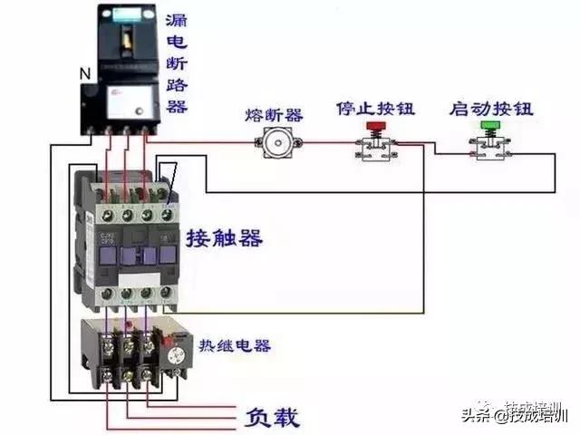 断路器电流互感器电表正确接线法,定时开关交流接触器和电表接线图