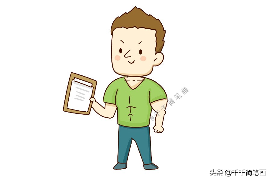 教画q版人物,教画画人物q版