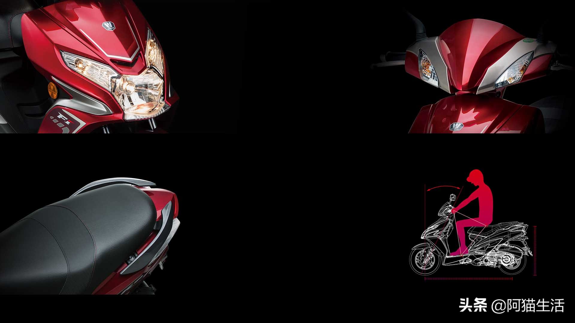 豪爵vr150踏板摩托车,豪爵afr125踏板与vr150参数对比