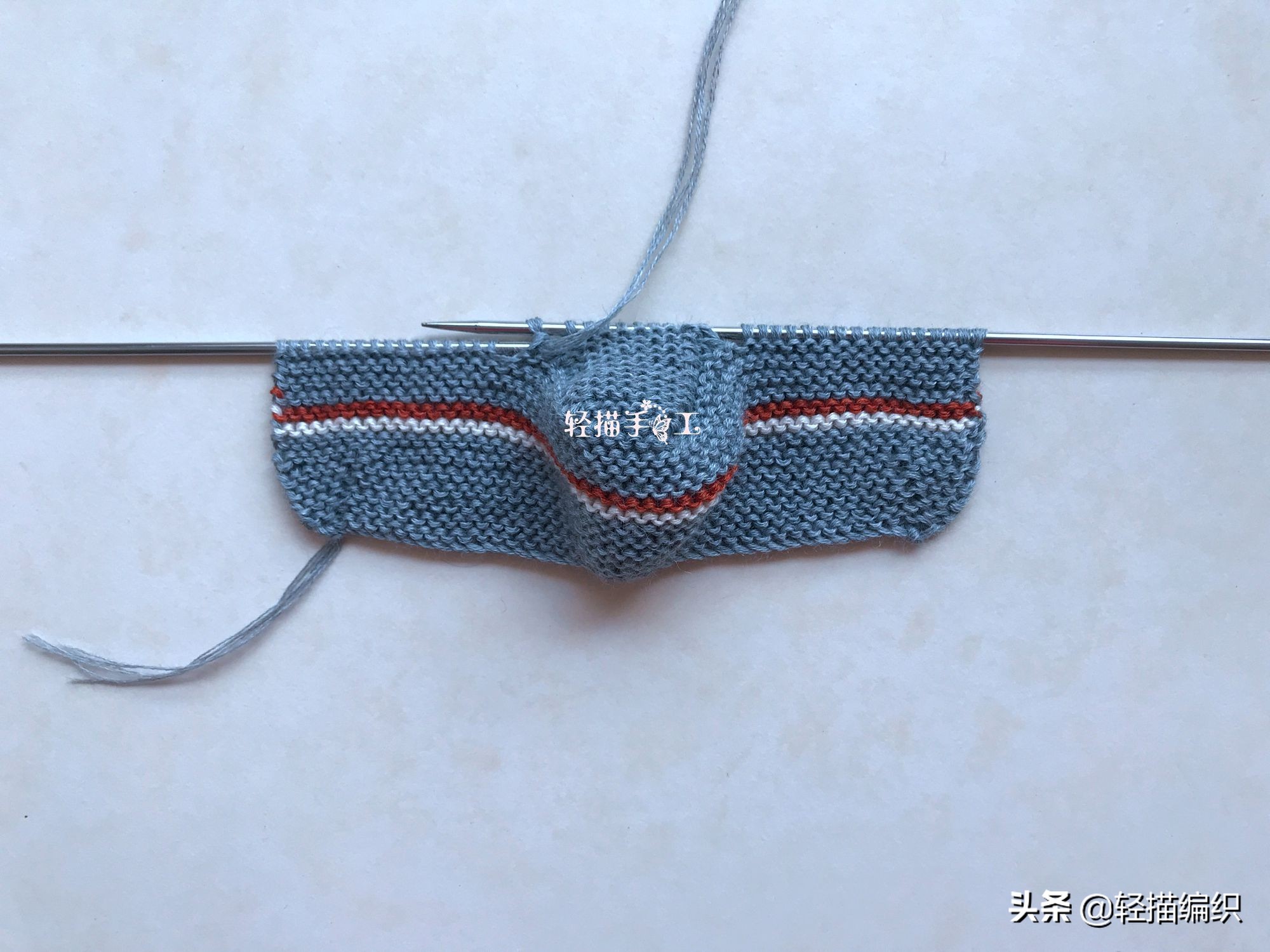 婴儿毛线鞋高帮编织教程,高筒毛线鞋婴儿鞋教程完整版