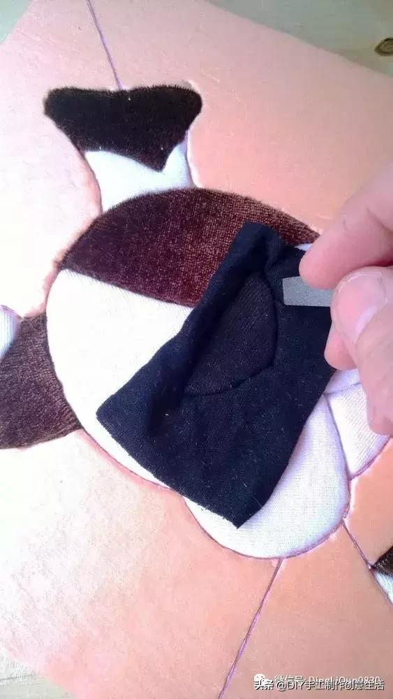 布艺diy拼布图案贴画,布画diy手工制作大全