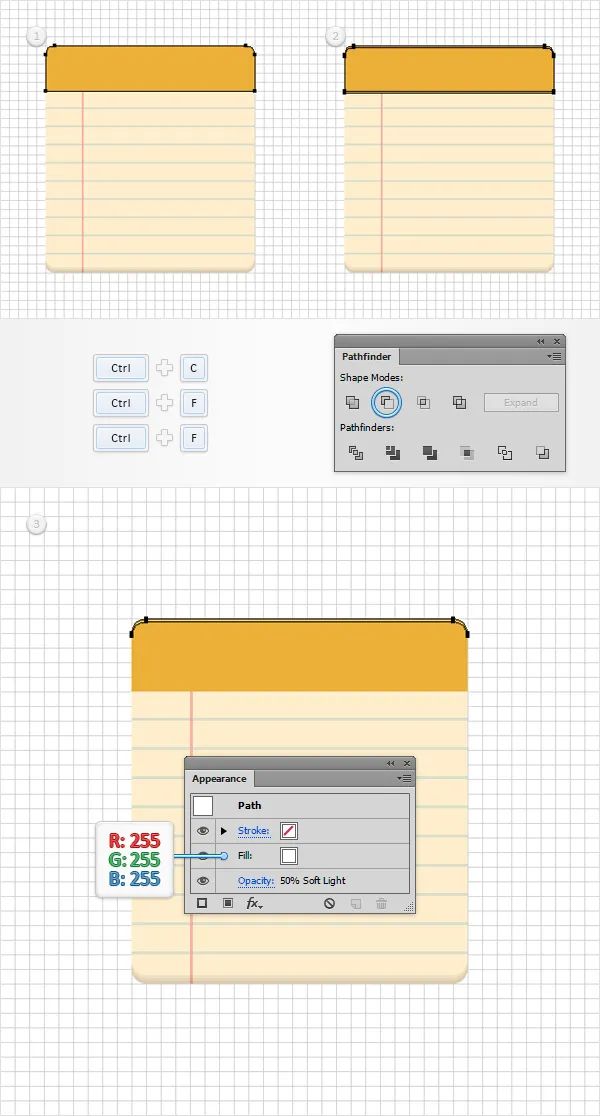 ai软件怎么做收藏夹图标,ai记事本图标制作
