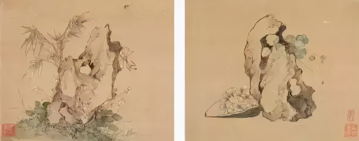 历代中国画中的奇石,中国画奇石作品欣赏