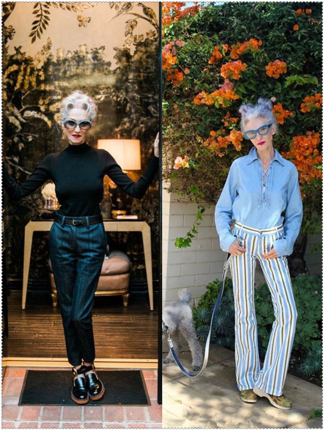 法国60岁奶奶随性穿搭火了,七十多岁法国奶奶的时尚