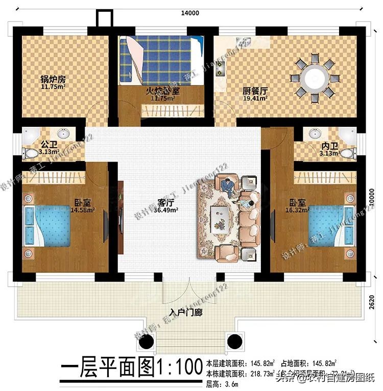 农村带土炕一层别墅大全,北方二层带火炕农村小别墅